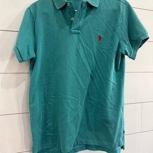 Ralph Lauren Men's Teal Polo Shirt